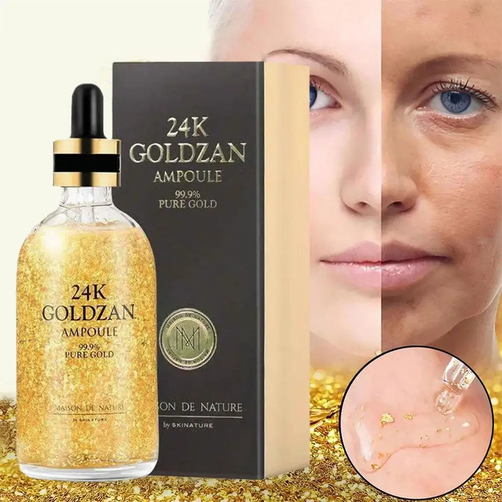 24K Gold Serums Niacinamide Balancing Facial Serums Skin Complexion Pore Anti-Age Face Serums With Acid Snail Secretion